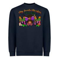Navy My Favorite Monsters Call Me Mom Heavyweight Sweatshirt - texasbilliewilder