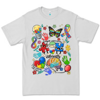 Dove Grey somebody's loud & proud autism mama Premium Tee - MaliasSmallBusiness