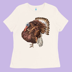 Bourbon Red Turkey Ladies Tee Designed By Lillyallendesigns