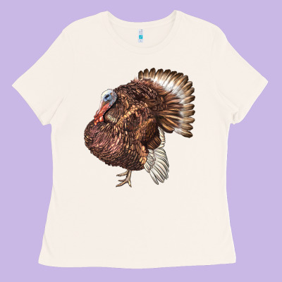 Bourbon Red Turkey Ladies Tee Designed By Lillyallendesigns