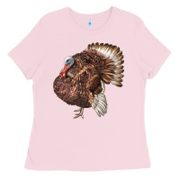 Bubblegum Pink Bourbon Red Turkey Ladies Tee - LillyAllenDesigns