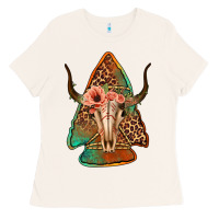 Bone bullskull arrowhead Ladies Tee - Jasminsmagicworld