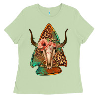 Matcha bullskull arrowhead Ladies Tee - Jasminsmagicworld