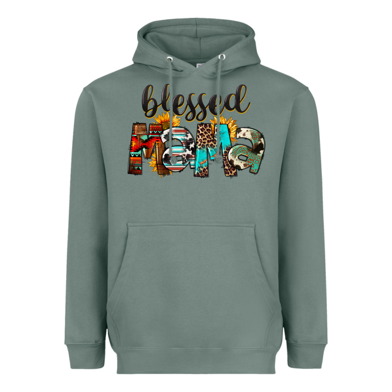 Western Blessed Mama Mother's Day Heavyweight Hoodie by FaDigitalArtStudio | Teevron