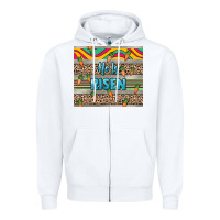 White He is risen tumbler Easter Day Zipper Hoodie - HowdyJamesFarm