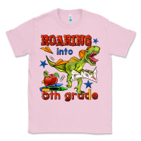 Bubblegum Pink roaring into 5th grade Classic Tee - BundleAndBundleShop