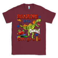Burgundy roaring into 5th grade Classic Tee - BundleAndBundleShop