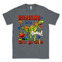 Charcoal Heather roaring into 5th grade Classic Tee - BundleAndBundleShop