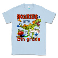 Dusty Blue roaring into 5th grade Classic Tee - BundleAndBundleShop