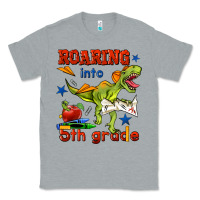 Heather Grey roaring into 5th grade Classic Tee - BundleAndBundleShop