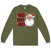 Army Green Ho Ho Ho Santa Long Sleeve Tee - Bettercallsaul