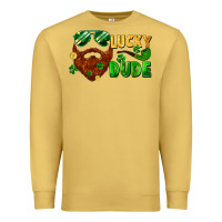 Antique Gold lucky dude saint patricks bearded man Premium Sweatshirt - FaDigitalArtStudio