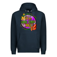 Navy let the good times roll olivia Premium Hoodie - OliviaCreatesArt