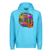 Ocean Blue let the good times roll olivia Premium Hoodie - OliviaCreatesArt