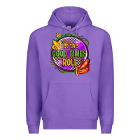 Purple let the good times roll olivia Premium Hoodie - OliviaCreatesArt