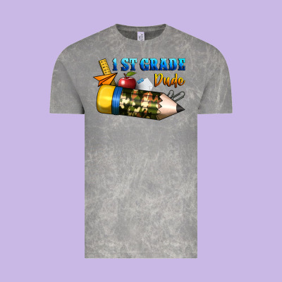 1 St Grade Dude Vintage Tee Designed By Bundleandbundleshop