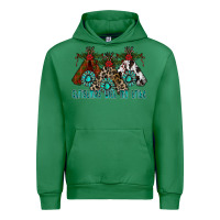 Emerald Christmas With Tribe Urban Hoodie - CowhideDigitalArt