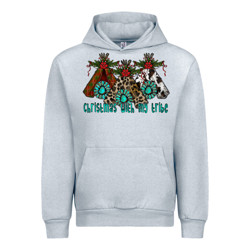 Christmas With Tribe Urban Hoodie by CowhideDigitalArt | Teevron
