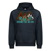 Navy Christmas With Tribe Urban Hoodie - CowhideDigitalArt
