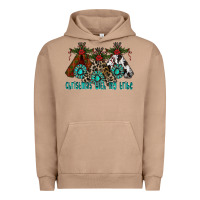 Pigment Burro Christmas With Tribe Urban Hoodie - CowhideDigitalArt