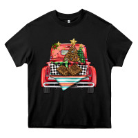 Black Christmas truck Heavy Core Tee - BarkalooDesign
