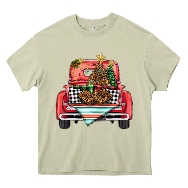 Christmas Truck Heavy Core Tee by BarkalooDesign | Teevron
