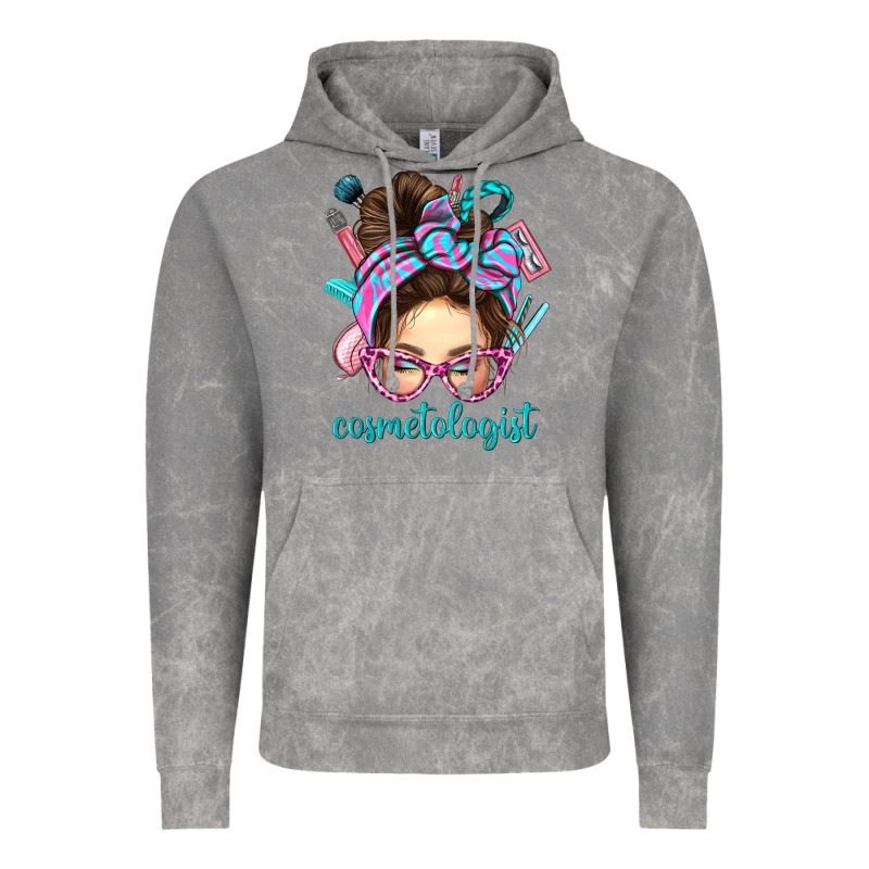 Messy Bun Cosmetologist Bbs Vintage Hoodie by BundleAndBundleShop | Teevron