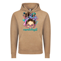 Vintage Coffee Messy Bun Cosmetologist Bbs Vintage Hoodie - BundleAndBundleShop