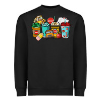 Black school bus driver coffee cups Heavyweight Sweatshirt - NancyCooperArtShop