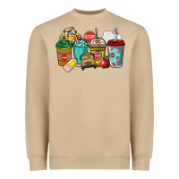Mushroom school bus driver coffee cups Heavyweight Sweatshirt - NancyCooperArtShop