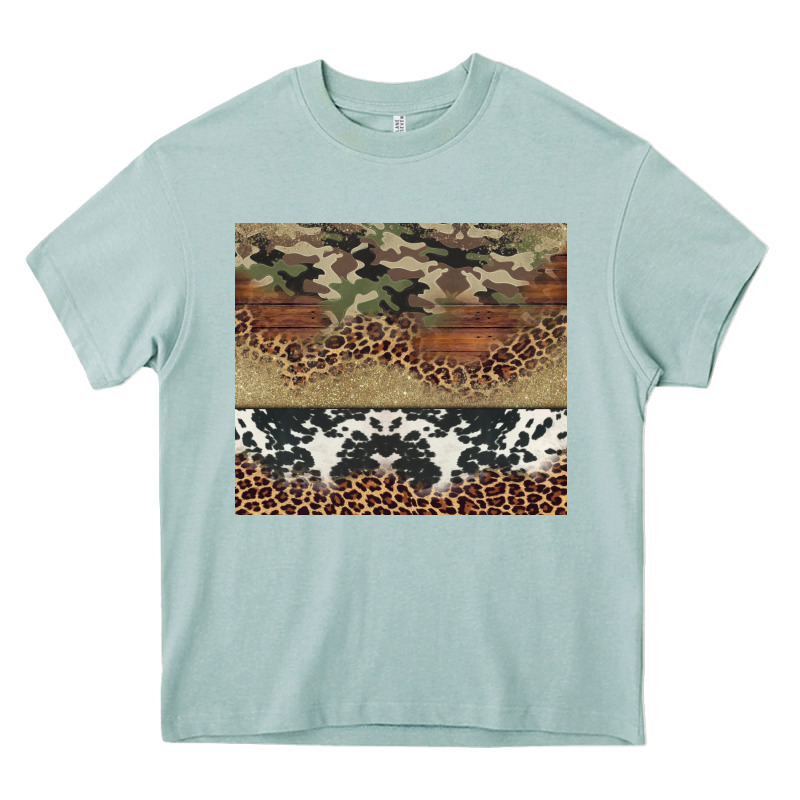 Cowhide Leopard Camouflage Heavy Core Tee by Jasminsmagicworld | Teevron