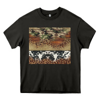 Asphalt cowhide leopard camouflage Heavy Core Tee - Jasminsmagicworld