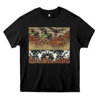 Black cowhide leopard camouflage Heavy Core Tee - Jasminsmagicworld