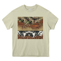 Mossy cowhide leopard camouflage Heavy Core Tee - Jasminsmagicworld