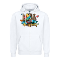 White Love needs no words Zipper Hoodie - CowGirlArtShop