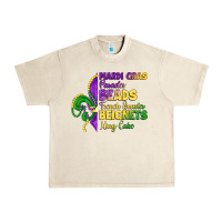 Sandshell mardi gras parades beads french quarter beignets k Urban Heavy Tee - LillyAllenDesigns