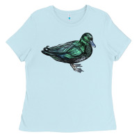 Baby Blue East İndie Duck Ladies Tee - LillyAllenDesigns