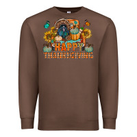 Chestnut happy thanksgiving with truck bbs Premium Sweatshirt - BundleAndBundleShop