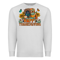 Dove Grey happy thanksgiving with truck bbs Premium Sweatshirt - BundleAndBundleShop