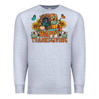 Happy Thanksgiving With Truck Bbs Premium Sweatshirt | Teevron