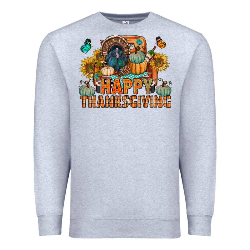 Happy Thanksgiving With Truck Bbs Premium Sweatshirt by BundleAndBundleShop | Teevron