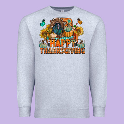 Happy Thanksgiving With Truck Bbs Premium Sweatshirt Designed By Bundleandbundleshop