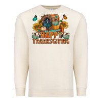 Sandshell happy thanksgiving with truck bbs Premium Sweatshirt - BundleAndBundleShop