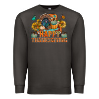 Smoke happy thanksgiving with truck bbs Premium Sweatshirt - BundleAndBundleShop