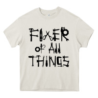 Cream Fixer Of All Things Heavy Core Tee - LillyAllenDesigns