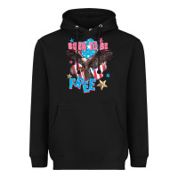 Black Born to be free Heavyweight Hoodie - FaDigitalArtStudio