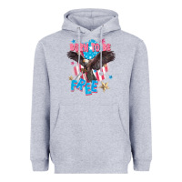 Heather Grey Born to be free Heavyweight Hoodie - FaDigitalArtStudio