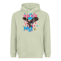 Matcha Born to be free Heavyweight Hoodie - FaDigitalArtStudio