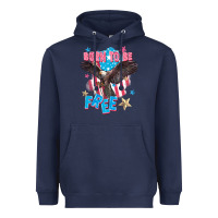 Navy Born to be free Heavyweight Hoodie - FaDigitalArtStudio