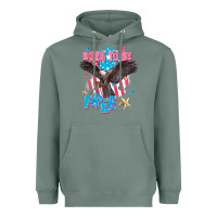 Sage Born to be free Heavyweight Hoodie - FaDigitalArtStudio